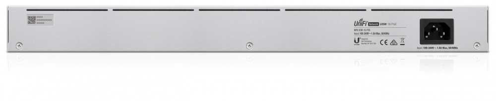 Ubiquiti usw-16-poe - switch capa 2 de 16 puertos 8 puertos poe 802.3af&at y 8 puertos gigabit sin poe 2 puertos 1gbps sfp presupuesto poe de hasta 42w pantalla informativa