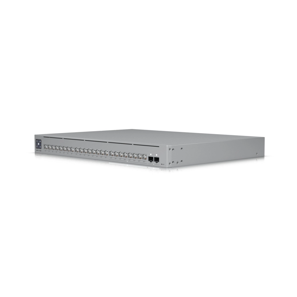 Ubiquiti usw-pro-max-24-poe - unifi switch de 24 puertos (8 puertos poe++ 2.5 gbe y 16 puertos gbe poe+), 2 puertos sfp+ 10g, 400w, pantalla táctil.