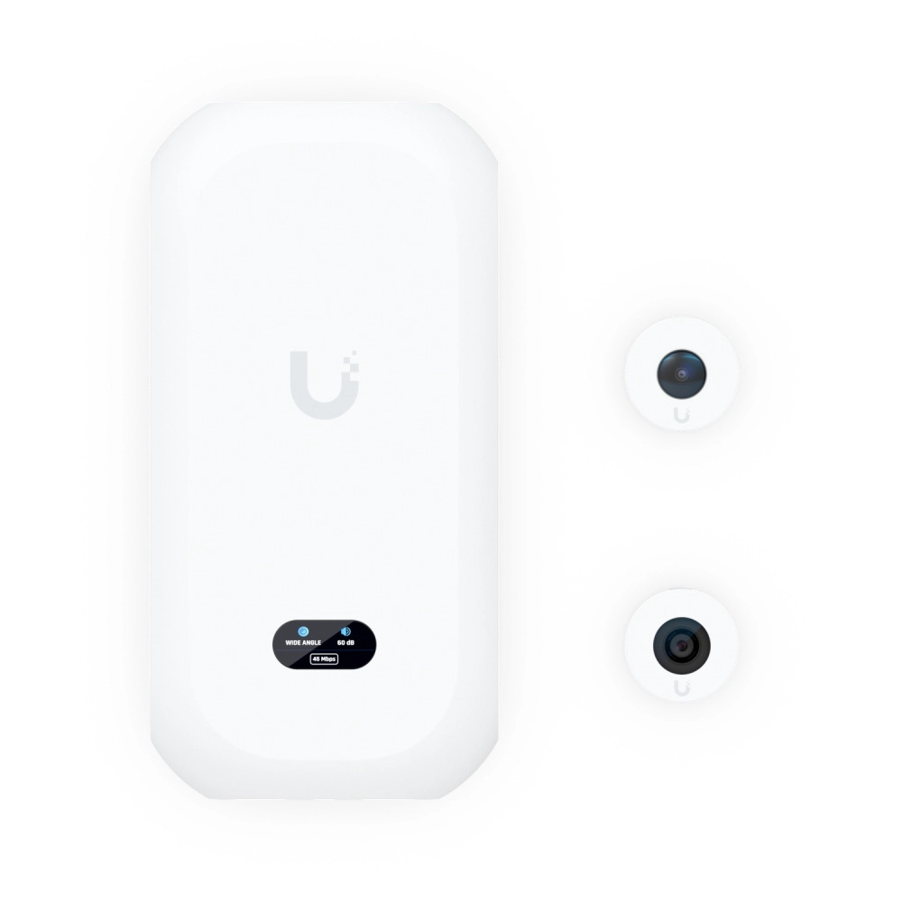 Ubiquiti uvc-ai-theta - camára ip ultra compacta para interiores, lente de 8 megapixeles 4k y lente de 6 megapixeles 4k panoramico 360º, deteccion avanzada ia, 1 puerto de video theta, 1 puerto de audio theta, poe