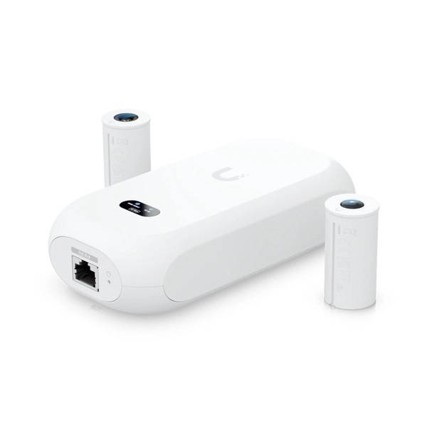 Ubiquiti uvc-ai-theta - camára ip ultra compacta para interiores, lente de 8 megapixeles 4k y lente de 6 megapixeles 4k panoramico 360º, deteccion avanzada ia, 1 puerto de video theta, 1 puerto de audio theta, poe