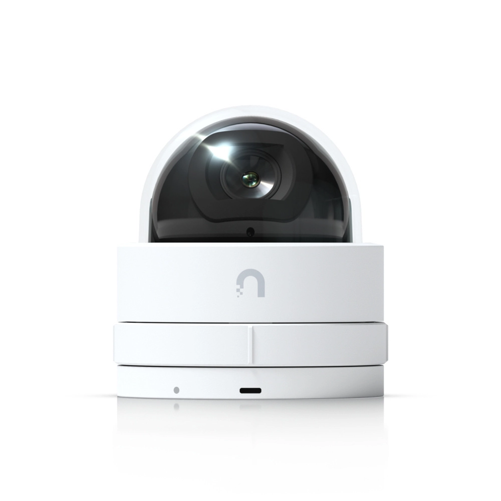 Ubiquiti uvc-g5-dome-ultra - camara ultracompacta de 4mp ,angulo de visión 102.4° , ir de 20 metros, detecciones inteligentes con ia , tamper para manipulacipones , ik06 , 30fps.