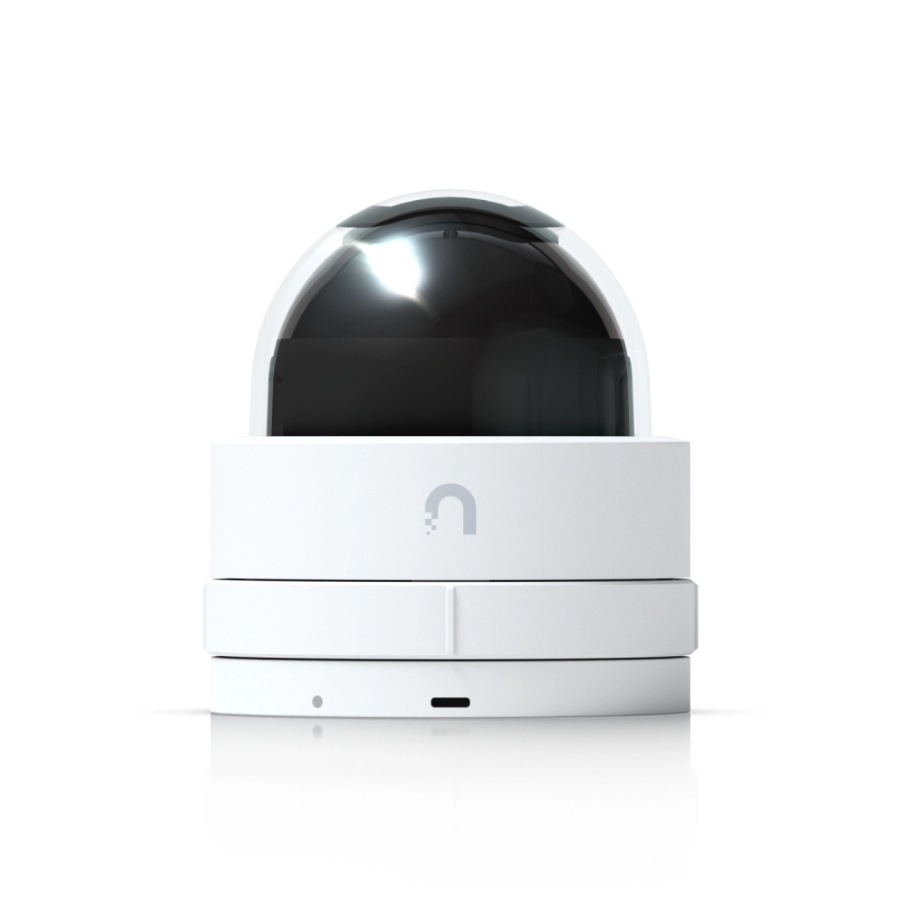 Ubiquiti uvc-g5-dome-ultra - camara ultracompacta de 4mp ,angulo de visión 102.4° , ir de 20 metros, detecciones inteligentes con ia , tamper para manipulacipones , ik06 , 30fps.
