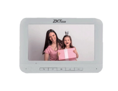 Zkteco vdpib3 - monitor lcd de 7 pulgadas para videoportero analógico  conexión mediante 4 hilos  resolución 800*480 píxeles   imagen nítida  botón de no molestar  hasta 25 tonos diferentes