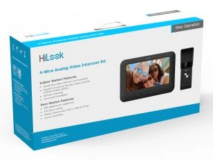 Kit videoportero hilook analogico, pantalla 7 pulg, ip65, para exterior