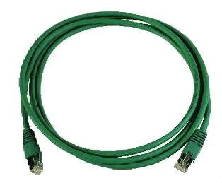 Cable de parcheo ftp, rj45-rj45, cat. 6, cable y liberador de tension color verde 2m