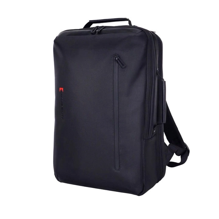 Mochila swissmobility watson 17 2 cierres principales rígida doble asa color negro