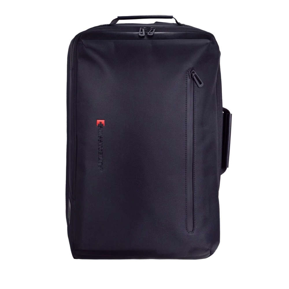 Mochila swissmobility watson 17 2 cierres principales rígida doble asa color negro