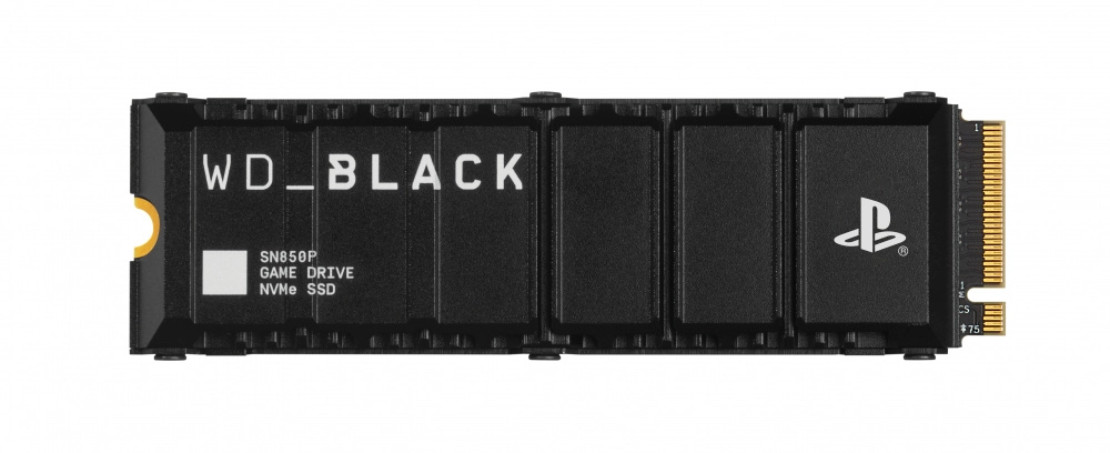 Unidad de estado solido ssd interno wd black sn850p 1tb m.2 2280 nvme pcie gen4 x4 lect.7300mb/s escrit.6300mb/s disipador ps5 wdbbyv0010bnc-wrsn