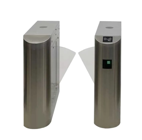 Wejoin wjtyh101sp - barreras peatonal flap barrier bidireccional con aletas de acrílico 3 millones de ciclos pase 25 - 35 por minuto compatible con controles de acceso