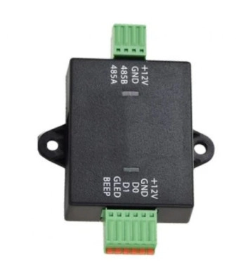 Zkteco wr485 - convertidor de conexión rs485 a wiegand  compatible con panel de control de acceso c2260