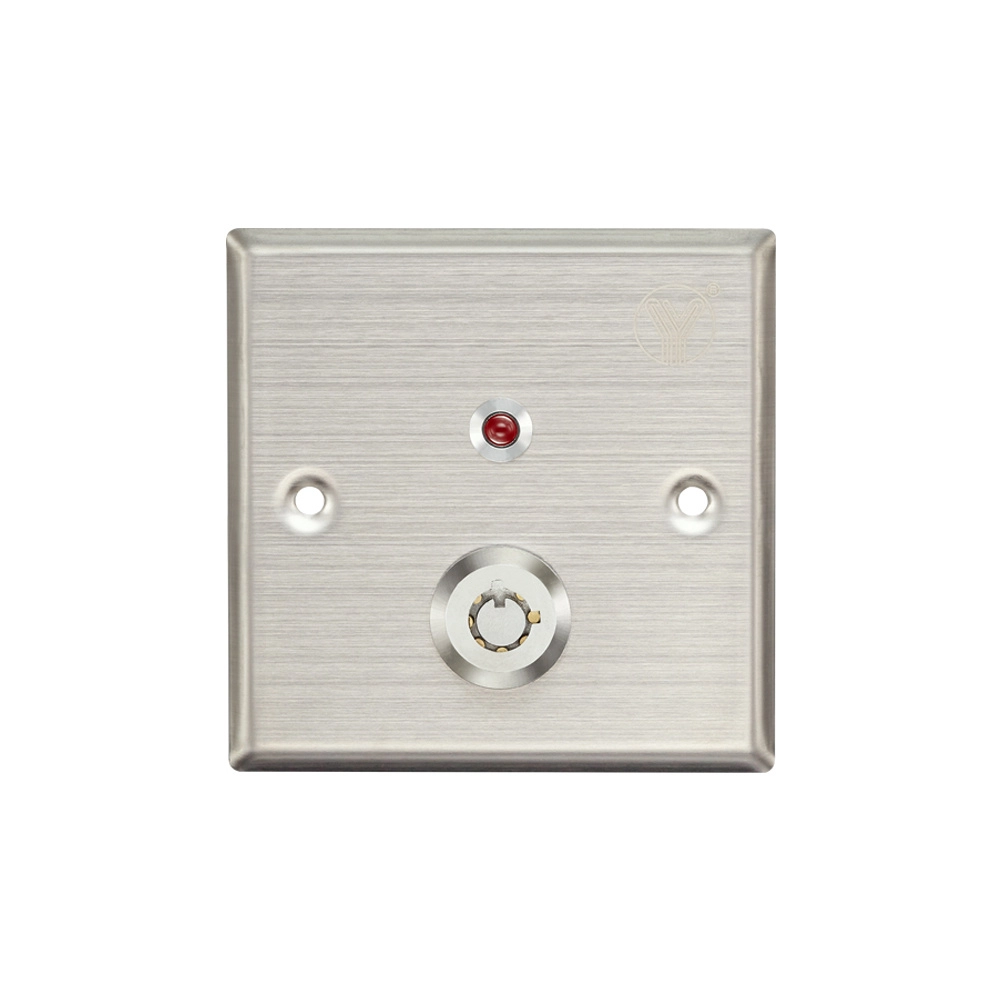 Yli yks850ls - botón liberador de llave, indicador led, acero inoxidable, resistente a la intemperie, función ncno