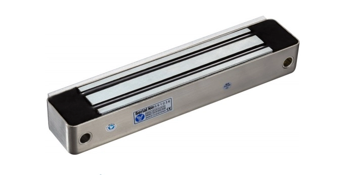 Yli ym180ws - cerradura magnética para exterior ip68  fuerza de sujeción 180kg 350lb  voltaje dual  puertas de madera, vidrio, metálica