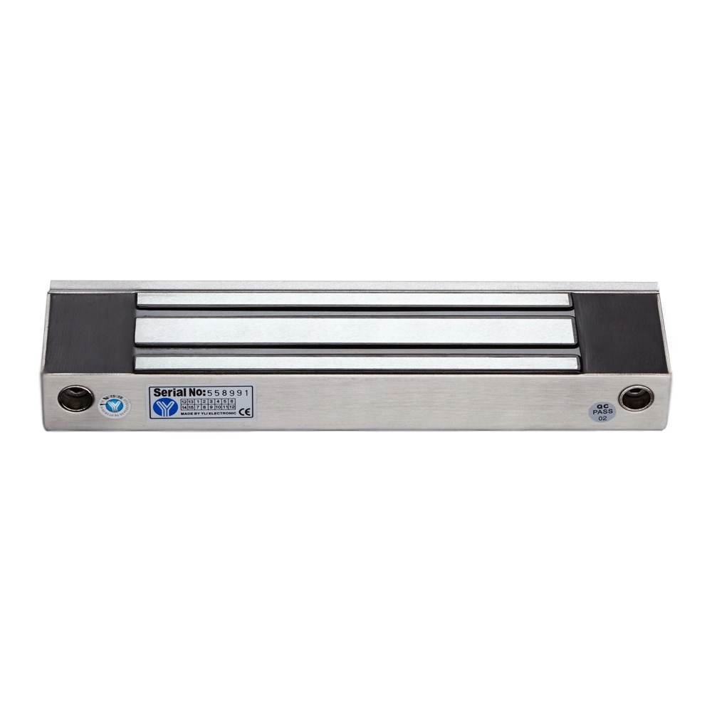 Yli ym350ws - cerradura magnética para control de acceso  fuerza de sujeción de 350 kg (800 lb)  para puertas de madera, vidrio y metálicas  ip68 para uso exterior e interior