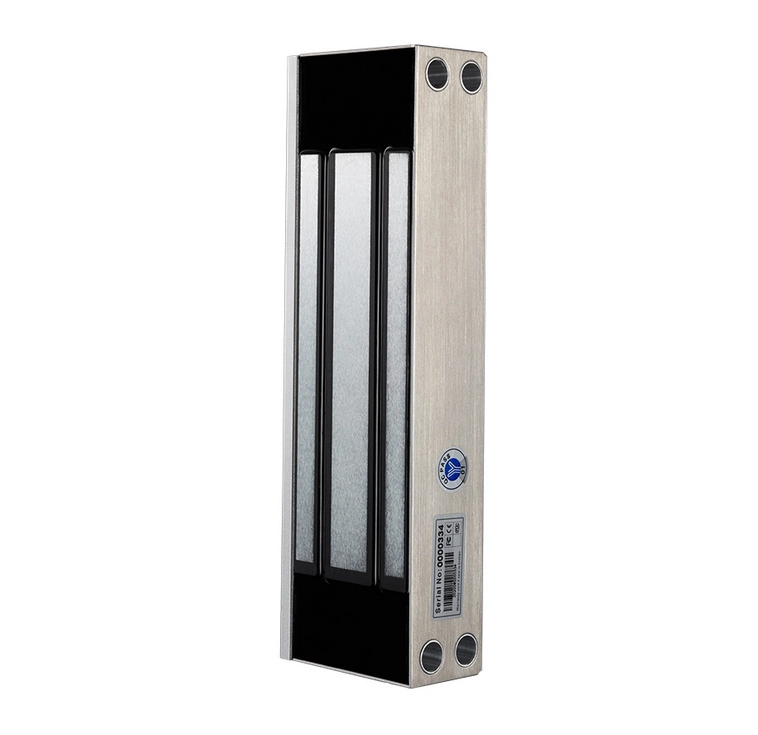 Yli ym500nw - cerradura magnética para exterior ip68  fuerza de sujeción 500kg 1200lb  voltaje dual 12v  24vdc  compatible con soporte mbk500nzlw  puertas de madera, vidrio, metálica