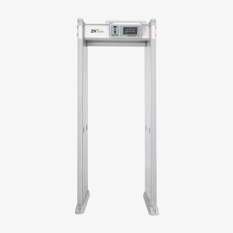 Zkteco d4330 - arco detector de metales con 33 zonas de detección, 300 niveles de sensibilidad, pantalla hd 7