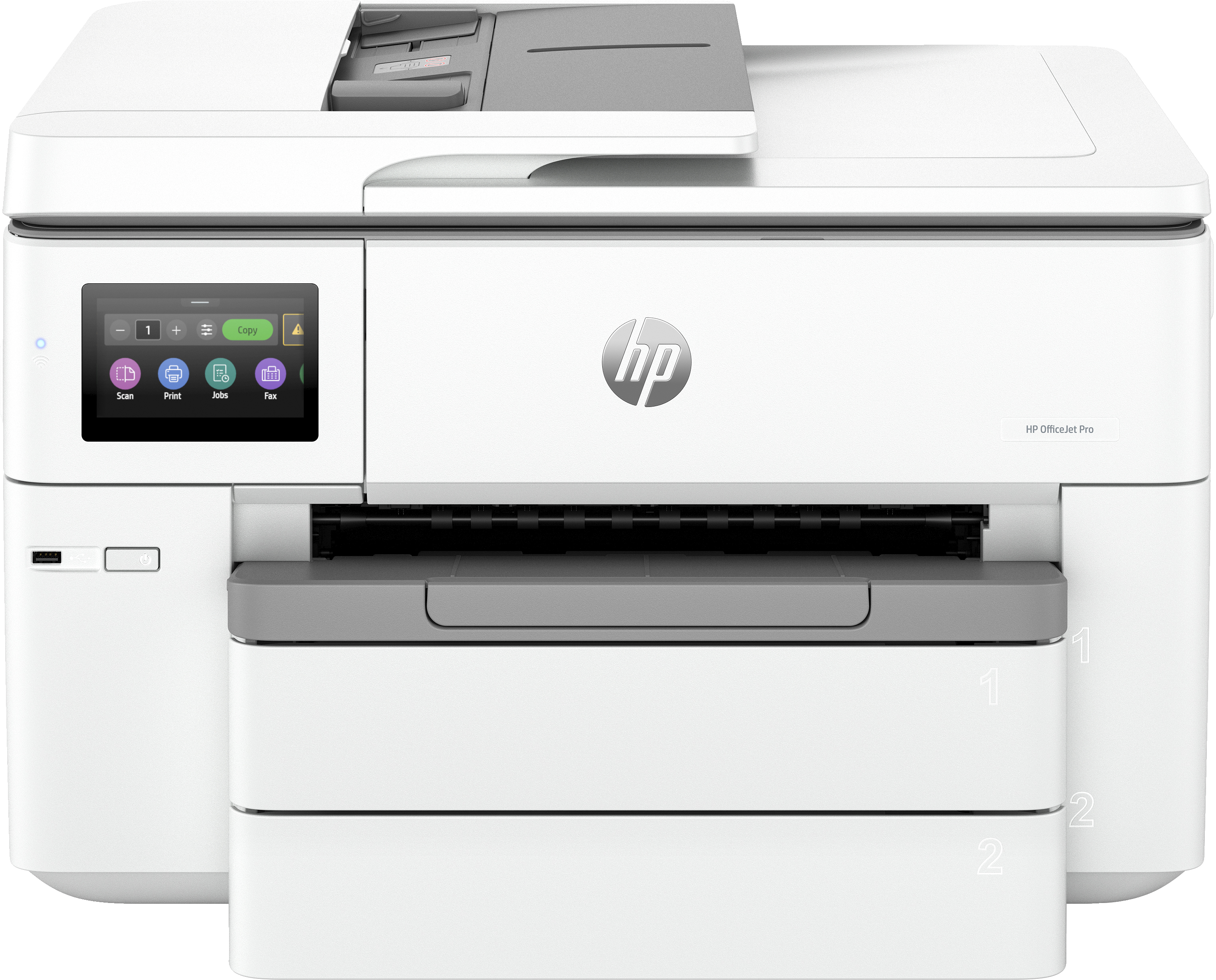 Multifuncional hps hp officejet pro 9730, 34 ppm negro / 18 ppm color, inyeccion de tinta, usb, wifi, red, doble carta - tabloide - a3 (sustituto officejet pro 7740)