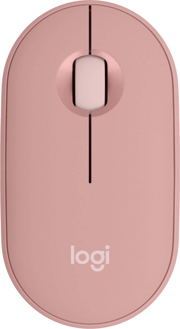 Logitech pebble mouse 2 m350s rosa inalámbrico easy-switch bluetooth logi bolt (no incluido).