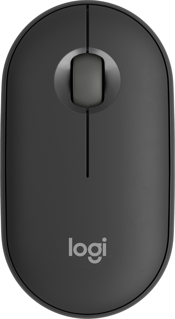 Logitech pebble mouse 2 m350s grafito inalámbrico easy-switch bluetooth logi bolt (no incluido).