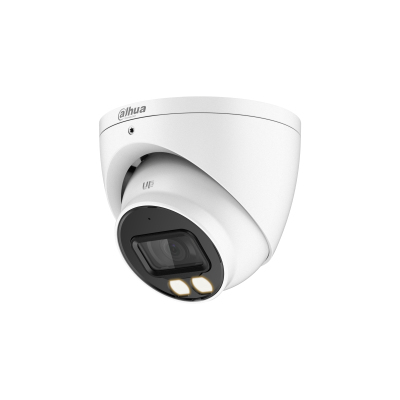 Camara ip/dahua/hac-hdw1500t-il-a/domo de 5 megapixeles/iluminadores duales inteligentes/lente de 2.8mm/ 106° de apertura/40 mts de iluminacion ir y luz visible/super adapt/microfono integrado/ip67