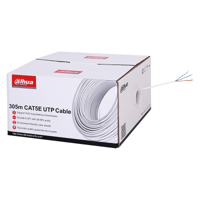 Bobina/ dahua/ pfm920i-5eun-c-v2-100/ bobina de 100 mts de cable utp cat5e/ 100% cobre/ color blanco/ ideal para video y redes/