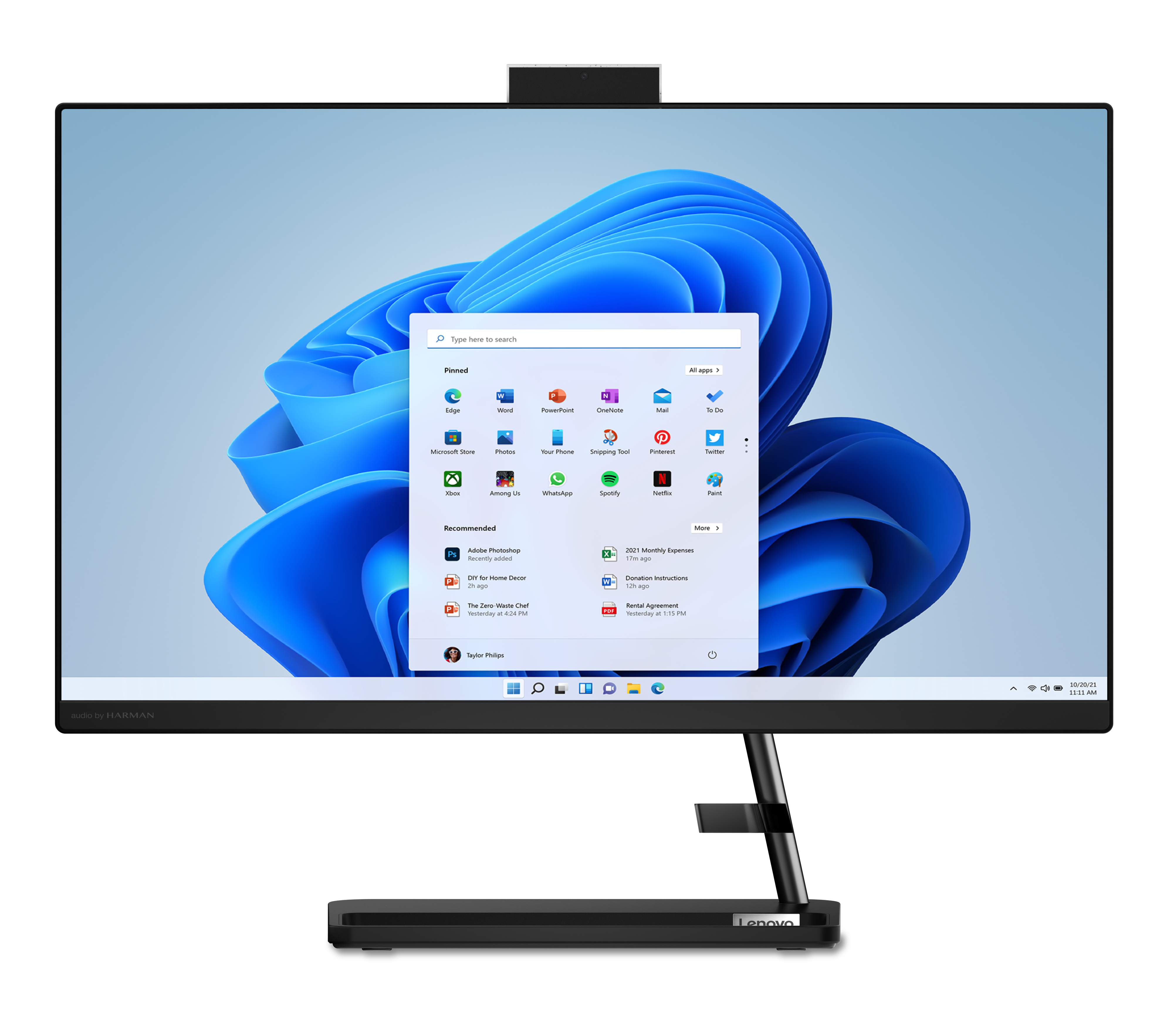 Aio lenovo ideacentre 3 24iap7 / core i5 13420h 3.4ghz / 8gb ddr4 (2x4gb) / 512gb ssd / 23.8 fhd (1920x1080) touch / color negro / win 11 home / 1 año cs