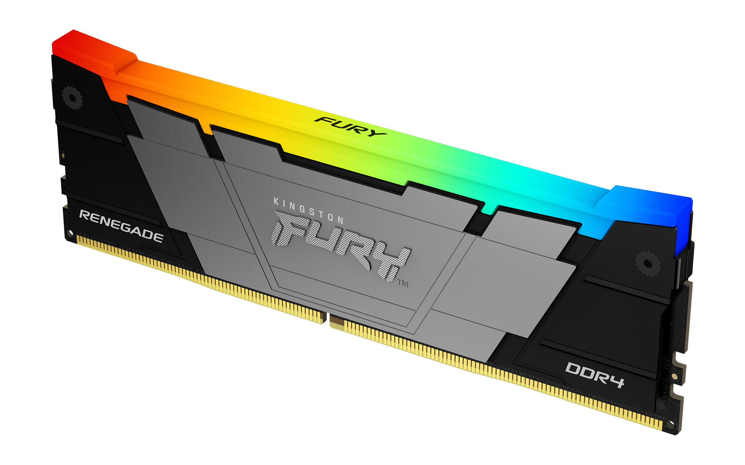 Memoria ram kingston fury renegade ddr4 rgb - 16 gb 3200mt/s dimm - black xmp (kf432c16rb12a/16)