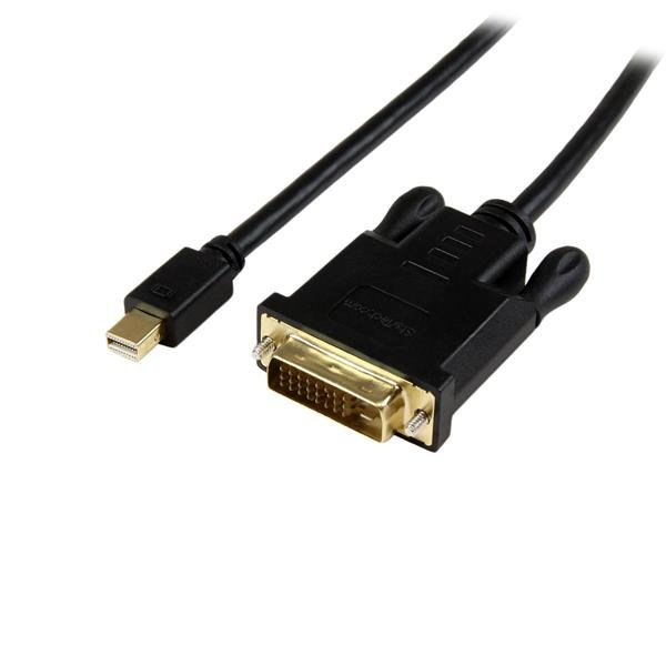 Cable 1.8m mini displayport a dvi startech.com - cable adaptador mini dp a dvi - video 1080p - mini dp activo a dvi-d monoenlace, mini dp o thunderbolt 1/2 mac/pc a monitor dvi