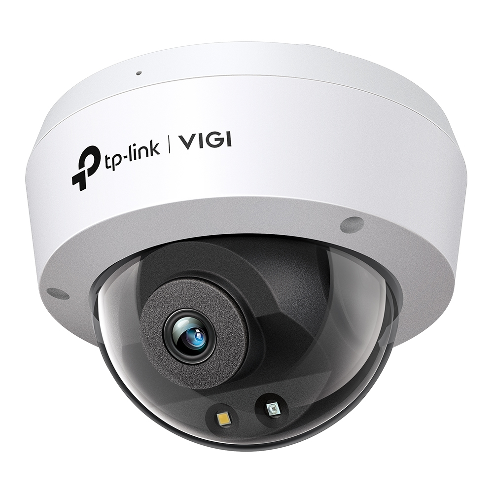 Camara ip domo | tp-link | vigi c240(2.8mm) | 4mp | full color | clasificador humanos y vehiculos | ik10 | h.265+ | poe/12 v cc | ip67 | almacenamiento microsd | microfono