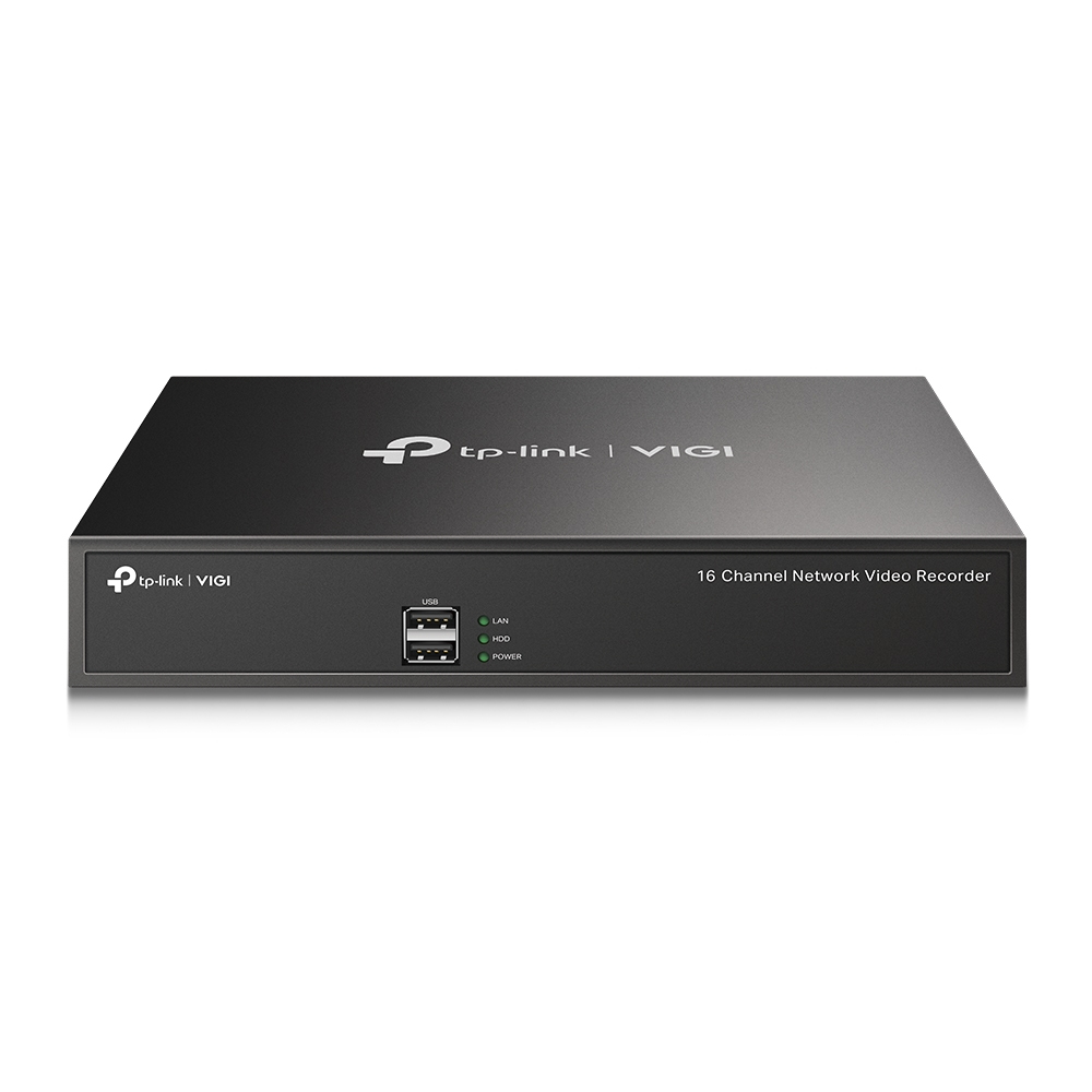 Nvr | tp-link | vigi | vigi nvr1016h | 16 canales | 8mp | onvif | grabacion 24/7 | busqueda rapida y reproduccion | disco duro hasta 10 tb | h.265+ | monitoreo remoto