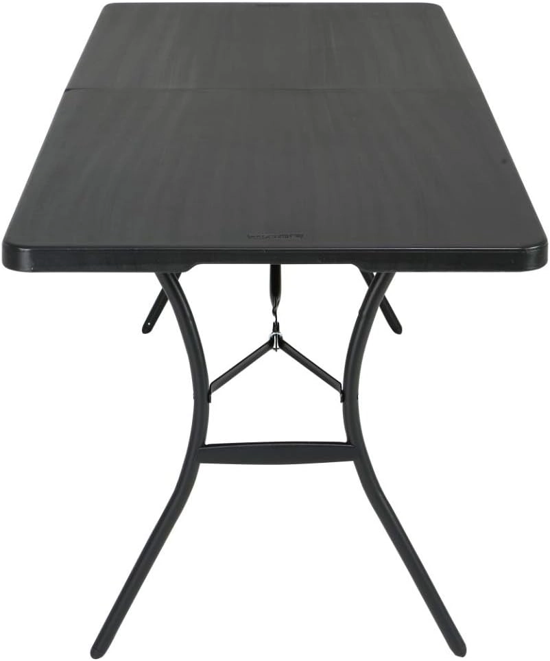 Mesa plegable lifetime 183.8 cm x 69.9 cm negra 81310