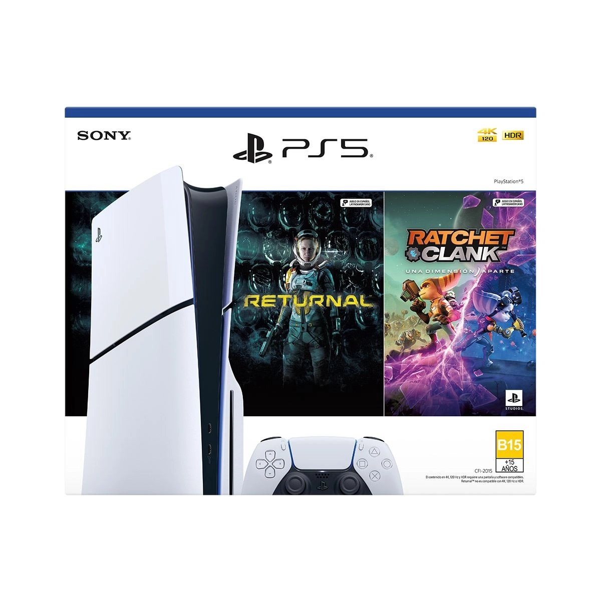 Pack consola playstation 5 (modelo slim) con 2 juegos - standard