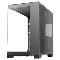 Gabinete antec c8 full tower, ventana lateral cristal, sin fuente, negro