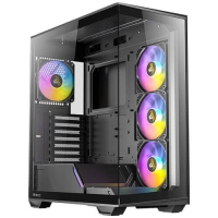 Gabinete antec (0-761345-10029-8) constellation c3 argb acero/vidrio, negro, atx, micro-atx, itx