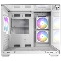Gabinete antec (0-761345-10141-7) cx600m trio argb blanco, micro-atx, itx, s/fuente
