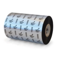 Cinta de cera zebra 110mm x 450m (433 pulgadas x 1476 pies) 1600 economico nucleo de 25mm (1 pulgada) 18/caja