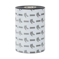 Zebra 1 ribbon cera 156mmx450m (6.14inx1476ft), 2000; standard, 25mm (1in) core,tabletop