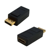 Adaptador dislplayport a hdmi brobotix 048260 - negro, displayport, hdmi