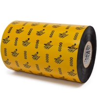 Cinta de cera zebra 110mm x 450m 6000 núcleo de 25 mm 24/caja