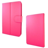 Funda para tableta brobotix 070020f-g - 7 pulgadas, rosa, vinipiel, universal