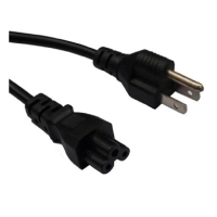 Cable corriente para lap top (triple) - 1.8 m color negro, brobotix 076889