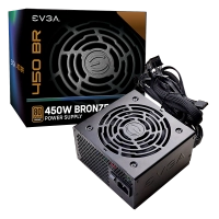 Fuente de poder evga 100-br-0450-k1 450w br 80 plus bronze