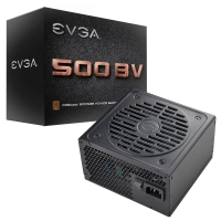 Fuente de poder evga bv 500w 80 plus bronze atx 12v 24 pin fan 120mm negro