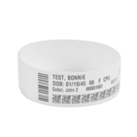 Wristband, polypropylene, 1x7in (25.4x177.8mm); direct thermal, z-band direct, adhesive closure, cartridge, 300roll, 6box
