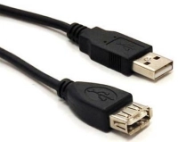 Cable usb brobotix 102345 - 4, 5 m, negro