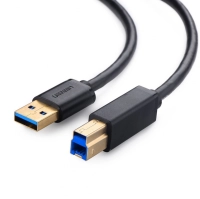 Cable usb ugreen 10372 usb a a usb b, 2m, negro
