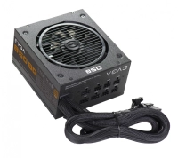 Fuente de poder evga 850 bq 850w 80 plus bronze atx 12v semi modular 24 pin fan 140mm negro
