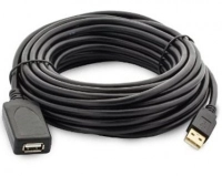 Cable usb brobotix 150153 - macho/hembra, 10 m, negro