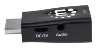 Convertidor manhattan video hdmi a svga+salida audio color negro Convertidor manhattan video hdmi a svga+salida audio color negro