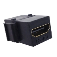 Jack hdmi hembra a hembra, color negro