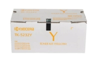 Tóner kyocera tk-5232y alta capacidad 2.2k páginas compatible p5021cdn/p5021cdw/m5521cdn/m5521cdw color amarillo